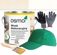 OSMO WOSK DEKORACYJNY TRANSPARENT 3188 ŚNIEG 2,5L + GRATISY