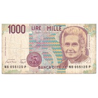 Banknot, Włochy, 1000 Lire, 1990-1993, KM:114a, F(