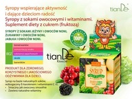 tianDe Sirupy s ovocnými šťavami a vitamínmi