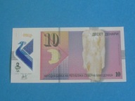 Macedonia Banknot 10 Denari Denarów 2020 UNC P-27 POLIMER