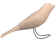 Ptak ptaszek drewniany ptaki ptaszki drewno surowe duże 11cm
