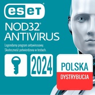 Antywirus ESET NOD32 2 szt. 1 rok NOWA
