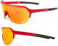 Okulary Rowerowe ACCENT HERO Czerwone - 2 szkła ETUI
