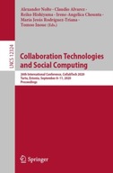 Collaboration Technologies and Social Computing: