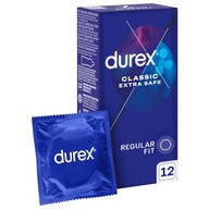DUREX Extra Safe Silné Hrubšie kondómy Extra vlhčené 12 ks