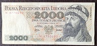2000 zł z 1977r seria N