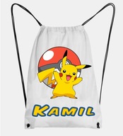 Plecak Do Szkoły WF Pokemon Pikachu Nadruk + Imię