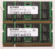 Pamäť RAM DDR2 ELPIDA EBE21UE8ACUA-8G-E 4 GB