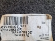 upholstery boot right side Mercedes-Benz S W221 facelift 2012