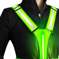 Світловідбиваючий світлодіодний велосипедний жилет LIGHT 5 кольорів