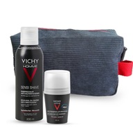 VICHY HOMME Pianka do golenia + Antyperspirant 48h Zestaw dla Mężczyzn