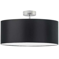 Lampa sufitowa żyrandol plafon LED abażur E27 do salonu czarna