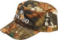 MIKADO CZAPKA WĘDKARSKA Z DASZKIEM KOLOR CAMOUFLAGE + LATARKA LED