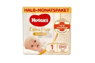 Pieluchy Huggies Extra Care Newborn Rozmiar 1 2-5 kg 84 (4x21) szt.