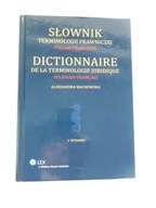 Słownik terminologii prawniczej francusko-polski Aleksandra Machowska
