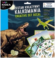 DINOZAURY ZESTAW KREATYWNY KALKOMANIA