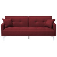 Sofa rozkładana czerwona LUCAN Lumarko!
