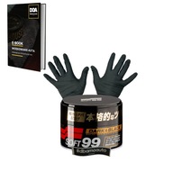 Vosk s carnaubou Soft99 Dark & Black Wax 300 g + RRC Rukavica ochranná nitrilová L 1ks