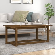 Konferenčný stolík medový bronz 110x55x45 cm masívne borovicové drevo