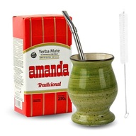 Zestaw yerba mate Amanda Klasyczna 250g z akcesoriami (AK001)