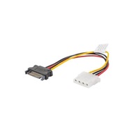 Kabel Zasilający Adapter Zasilania SATA (M) Na MOLEX (F) 15cm Lanberg