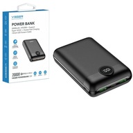 POWERBANKA 20000 mAh ČIERNA 22,5W USB-C LED DISPLEJ