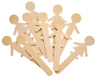 DIY Fa pálcikák fiú lány 10 db