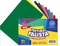Astra tektura falista papier falisty kolorowy A4 zestaw 10 kolorów