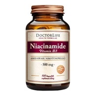 Doctor Life Niacinamide Vitamin B3 amid kyseliny nikotínovej 500mg doplnok