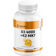 Vitamín D3 4000 + K2 MK-7 Insport Nutrition 100t