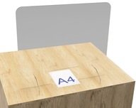 Kryt plexisklo ochranný stôl 70x70 BOZP