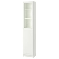 IKEA BILLY OXBERG Regál s dverami biely 40x30x202