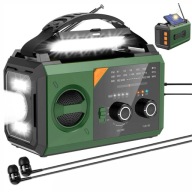 BLUETOOTH RÁDIÓ 5.3 LED 20000MAH POWERBANK KATONAI ZÖLD