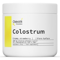 OstroVit Pharma Colostrum 100 g s príchuťou krémovej jahody