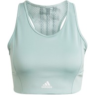 L Stanik sportowy damski adidas 3-Stripes Sport Bra Top zielony GM7167 L