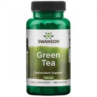 Zelený čaj Swanson 500 mg 100 kapsúl.