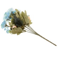 1 bukiet sztuczny jedwabny kwiat piwonii dla nowożeńców kolorze niebieskim