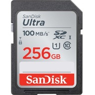 SANDISK 256 GB SD SDXC Class 10 ULTRA 100MBs UHS-1