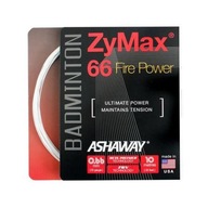Naciąg do badmintona ASHAWAY ZYMAX 66 FIRE POWER Biały 0,66 mm 10 m