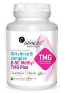 Aliness Witamina B-50 METHYL Kompleks B 50 Metyl TMG STRES VEGE 100kap