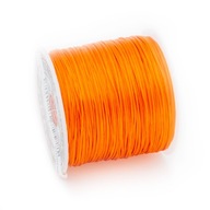 Vlasec gumička 1mm oranžová pre korálkové náramky 40m
