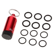 Mini butla do nurkowania z 12 O-ringami i czerwonym