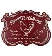 Reklamná tabuľa Vintage Produits Fermiers Antic Line