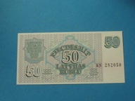Łotwa Banknot 50 Rubli 1992 UNC P-40