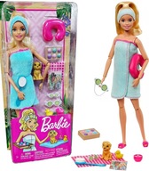 MATTEL BARBIE LALKA ZESTAW SPA PIESEK GKH73 STREFA DOMOWEGO RELAKSU