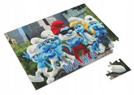 Puzzle + MENO + krabička Šmolkovia Smurf A4 35 el. :3