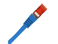 Patch-cord S/FTP kat.6A LSOH 1m niebieski