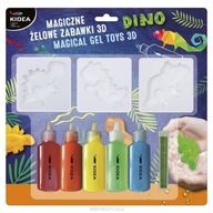 Magiczne żelowe zabawki 3D Dinozaury KIDEA (E)