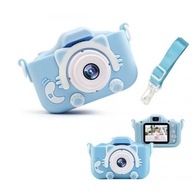 Aparat fotograficzny Dla Dzieci Niebieski KOTEK 5 Mpx Kamera + GRY