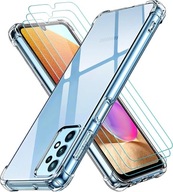 ETUI do SAMSUNG GALAXY A32 4G ANTI SHOCK PANCERNE BEZBARWNE CASE + SZKŁO